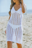 Spaghetti Strap Openwork Cover Up Dress