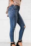 RISEN Amber Full Size Run High-Waisted Distressed Skinny Jeans