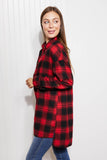 GeeGee Happy Harvest Plaid Button Up Tunic