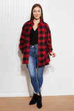 GeeGee Happy Harvest Plaid Button Up Tunic