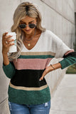 Colorblock Drop Shoulder Sweater