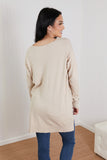 Zenana Sweater Weather Full Size Center Seam Tunic Sweater