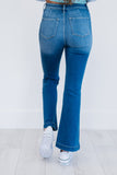 Kancan Denim Skies Full Size Run Flare Jeans