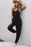 Pocketed Tie-Waist Jumpsuit