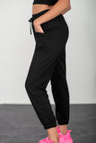 SHOPIRISBASIC Let's Do This Bustier and Joggers Lounge Set in Black