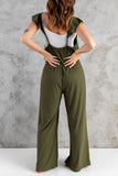 Flutter Sleeve Ribbed Jumpsuit