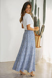 Floral Asymmetrical Maxi Skirt