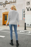 Graphic Round Neck Dropped Shoulder Sweater