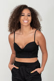 SHOPIRISBASIC Let's Do This Bustier and Joggers Lounge Set in Black