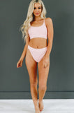 Knit Textured Bikini Set